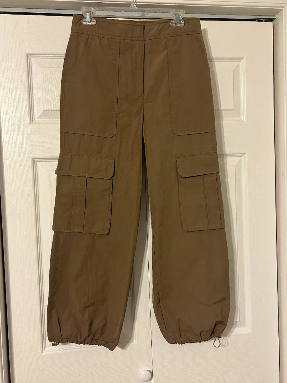 VERONICA BEARD Dari Sz 6 Sepia / Brown Cargo Parachute Pants
